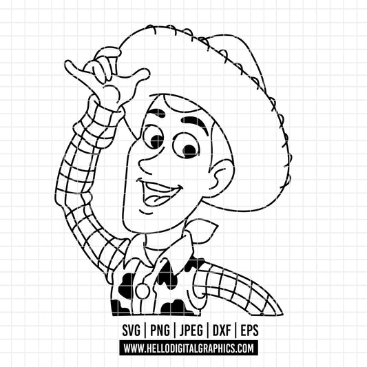 COD4630 - Woody png, Toy Story PNG, Toy Story Clipart, Toy Story SVG, Buzz Lightyear Woody