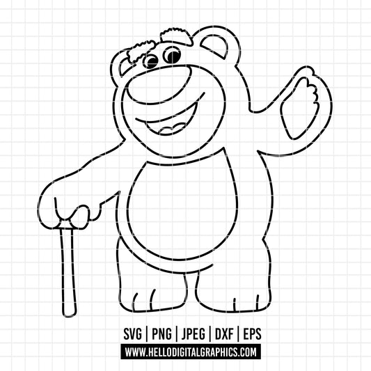 COD4635 -Lotso png, Toy Story PNG, Toy Story Clipart, Toy Story SVG
