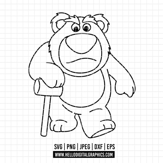 COD4636 -Lotso png, Toy Story PNG, Toy Story Clipart, Toy Story SVG