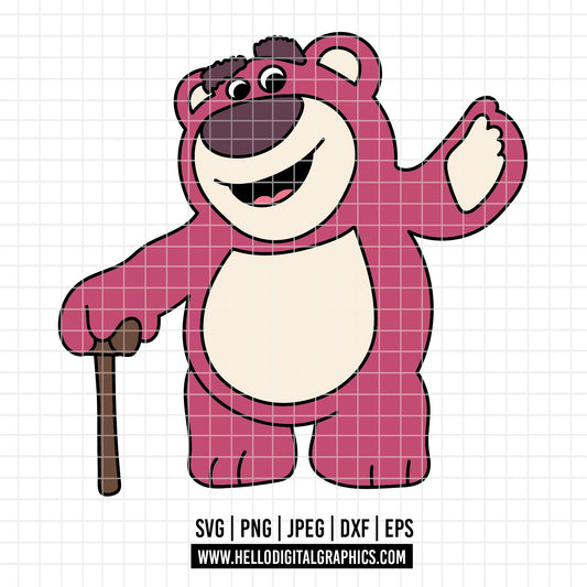 COD4637 -Lotso png, Toy Story PNG, Toy Story Clipart, Toy Story SVG