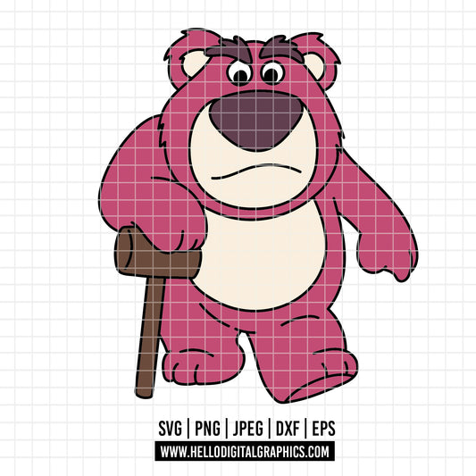 COD4638 - Lotso png, Toy Story PNG, Toy Story Clipart, Toy Story SVG
