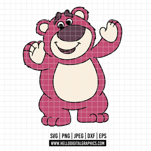COD4639 - Lotso png, Toy Story PNG, Toy Story Clipart, Toy Story SVG