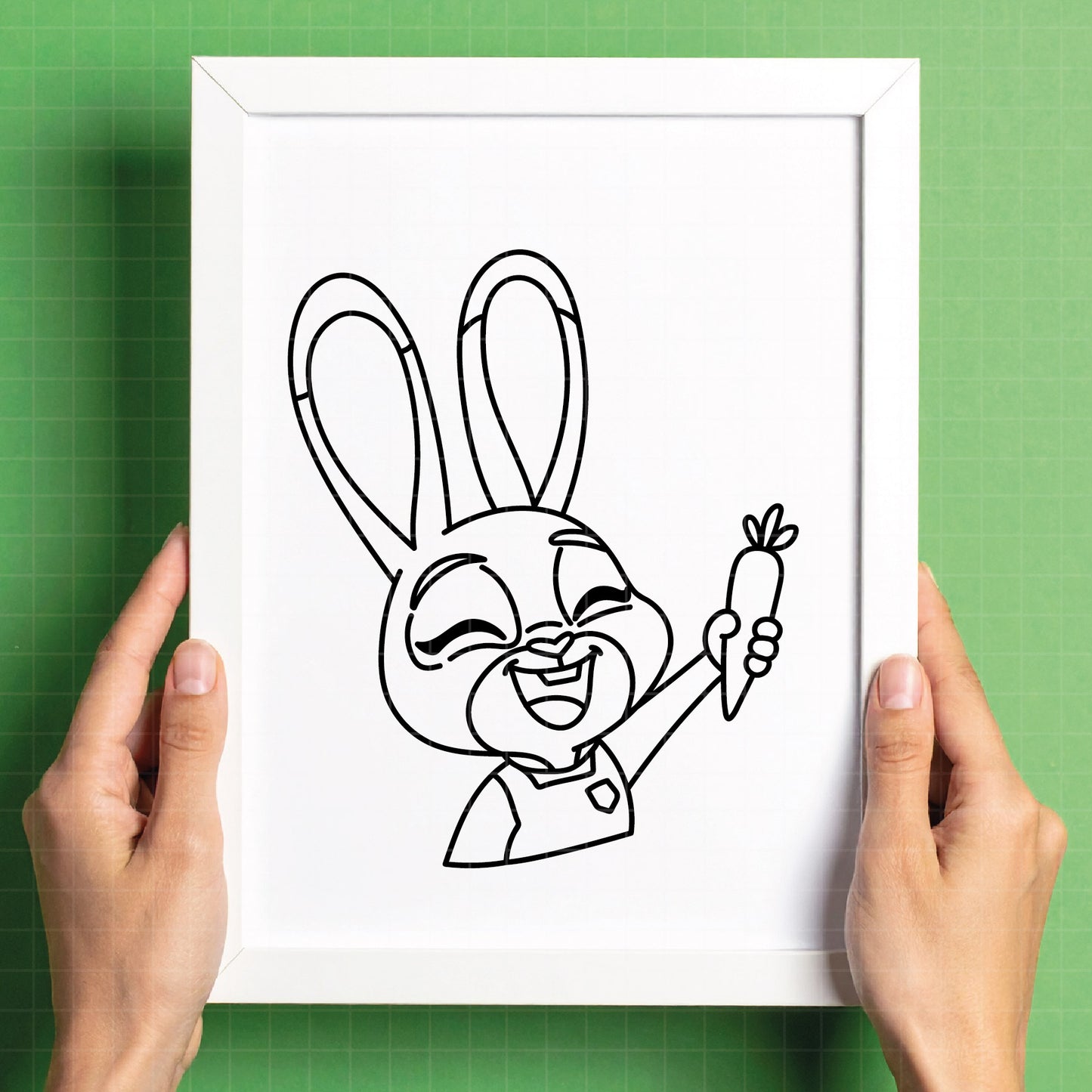 COD4645 - Zootopia SVG, PNG, EPS - Flash line art, Outline clipart vector. Flash having a glass of wine, iconic scenes clipart