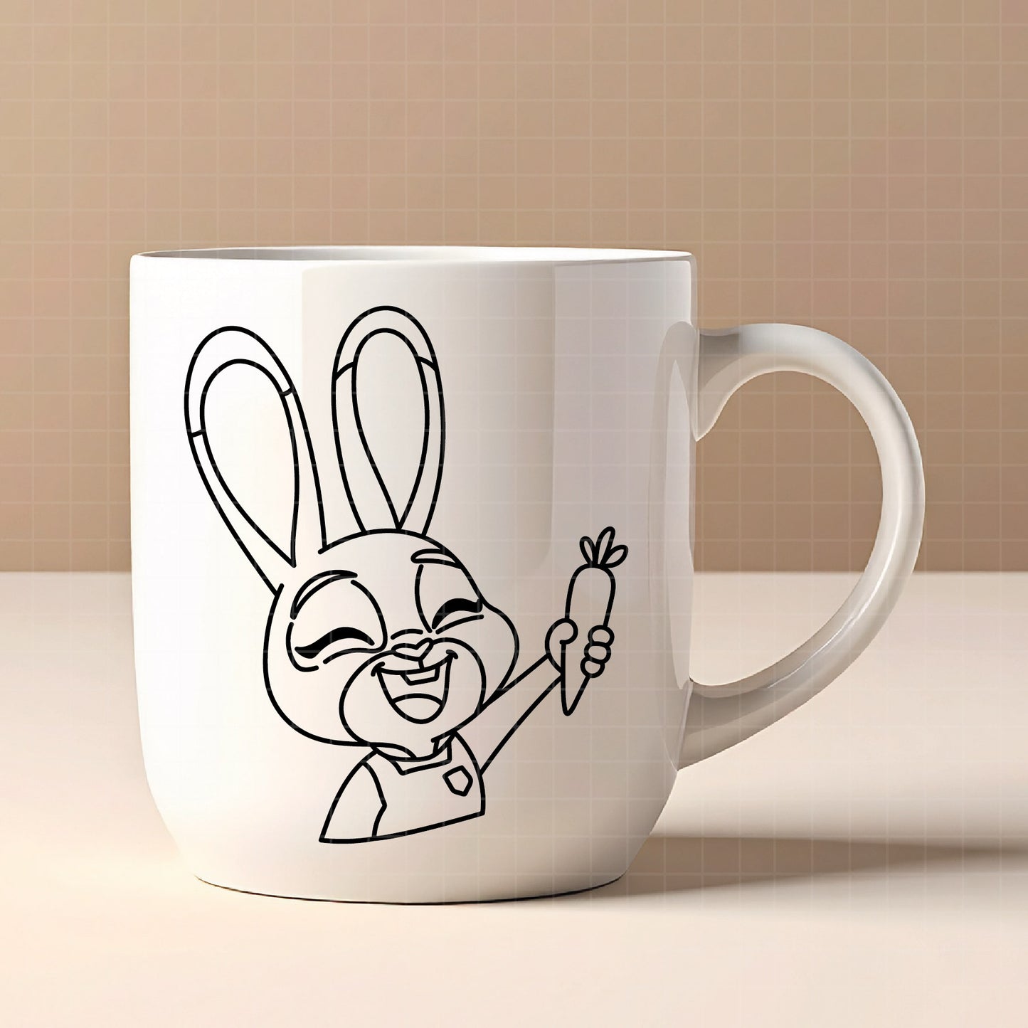 COD4645 - Zootopia SVG, PNG, EPS - Flash line art, Outline clipart vector. Flash having a glass of wine, iconic scenes clipart