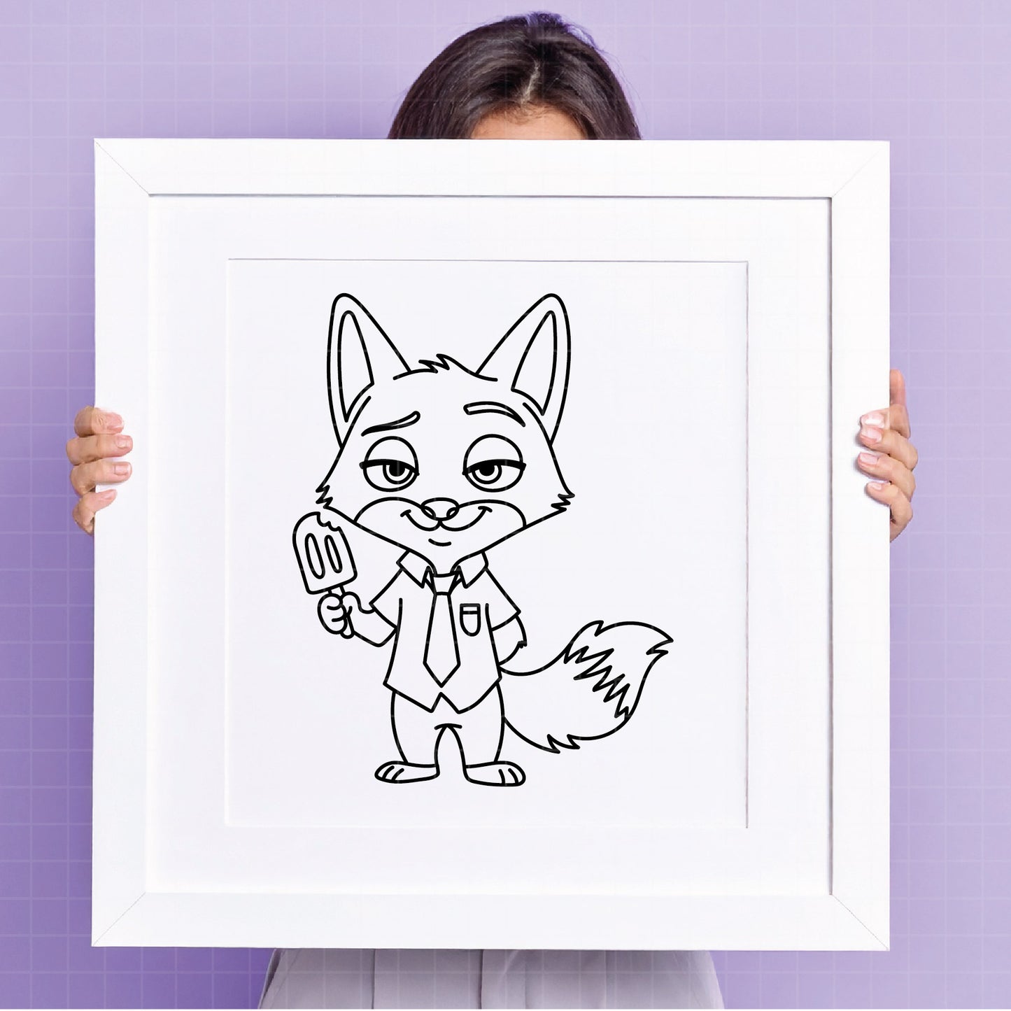 COD4646 - Zootopia SVG, PNG, EPS - Flash line art, Outline clipart vector. Flash having a glass of wine, iconic scenes clipart
