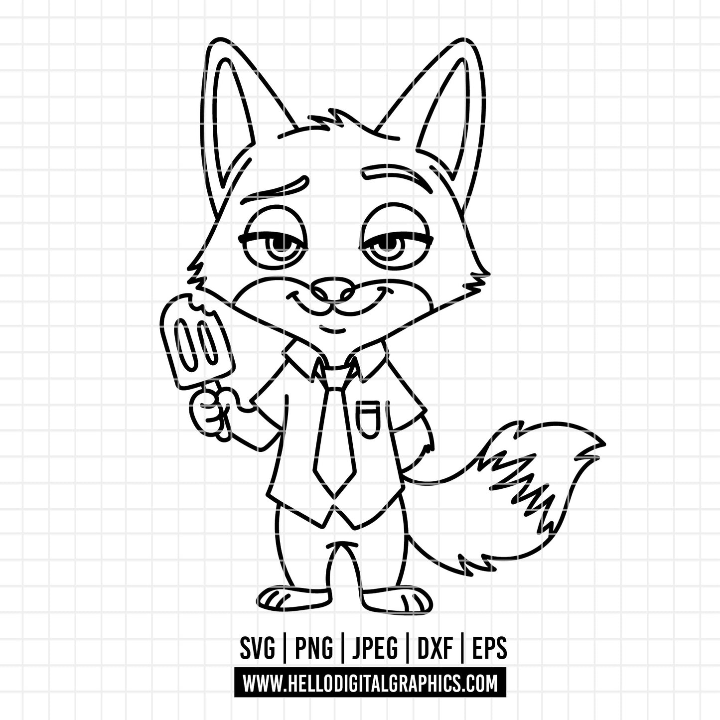 COD4646 - Zootopia SVG, PNG, EPS - Flash line art, Outline clipart vector. Flash having a glass of wine, iconic scenes clipart