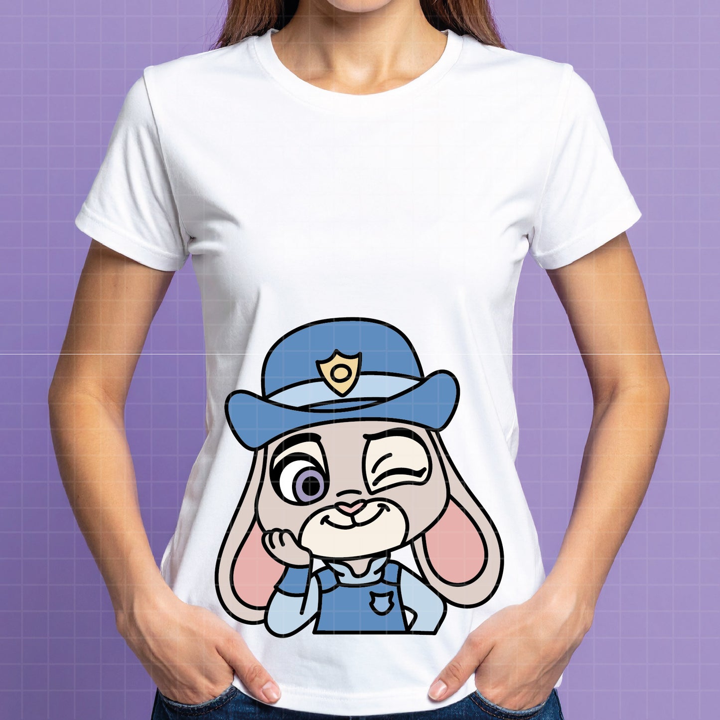 COD4647 - Zootopia SVG, Zootopia PNG, EPS -Judith png, Outline clipart vector