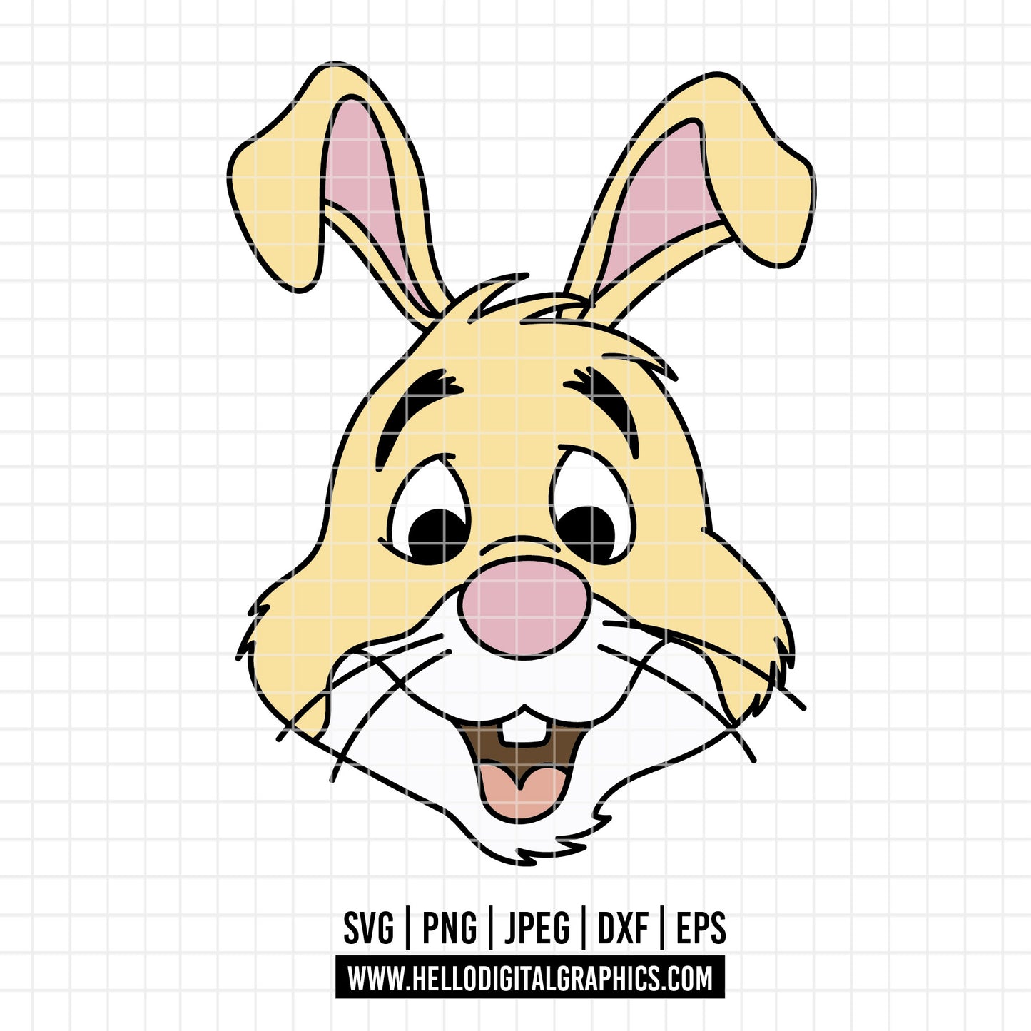 COD4652 - Winnie the pooh rabbit svg, pooh sketch svg, friends svg, pooh birthday svg