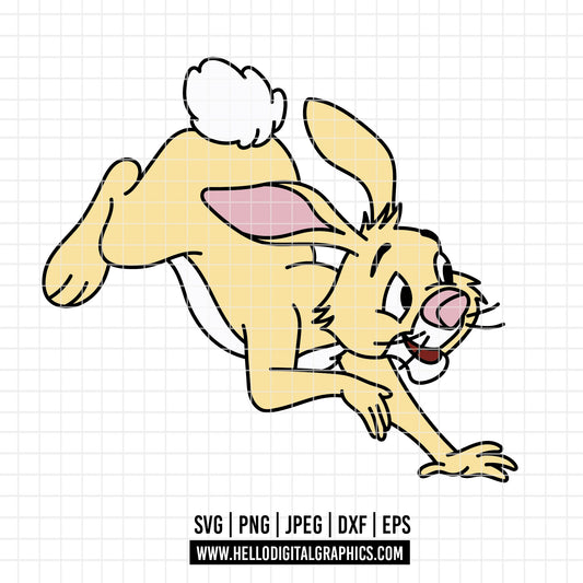COD4653 - Winnie the pooh rabbit svg, pooh sketch svg, friends svg, pooh birthday svg