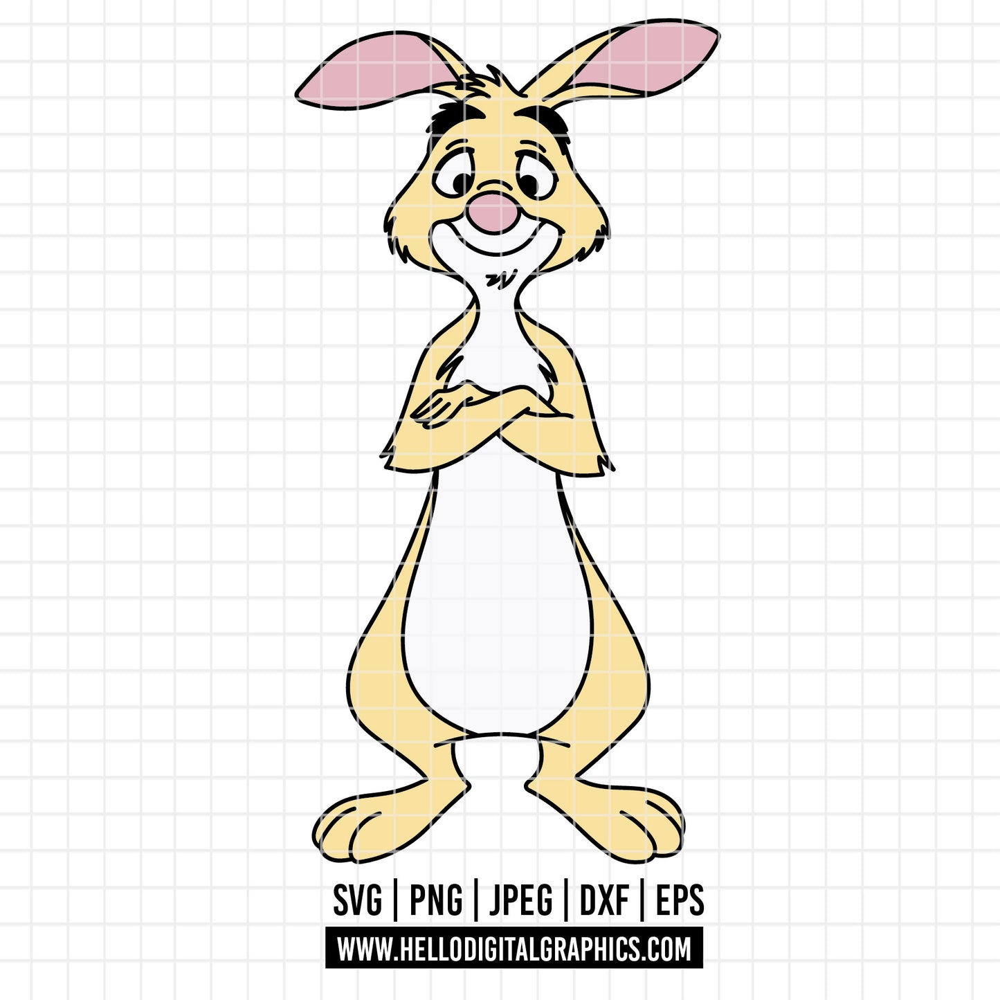 COD4654 - Winnie the pooh rabbit svg, pooh sketch svg, friends svg, pooh birthday svg