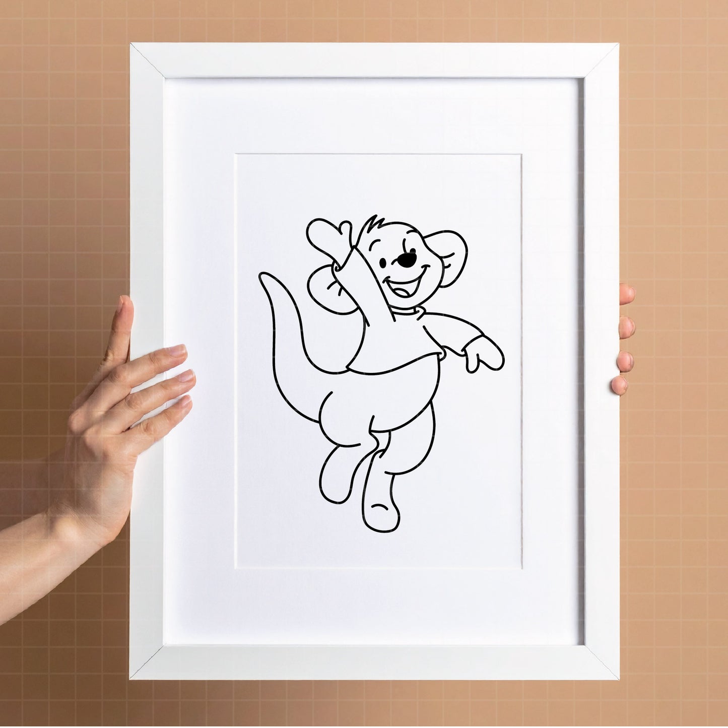 COD4655 - Winnie the pooh rabbit svg, pooh sketch svg, friends svg, pooh birthday svg