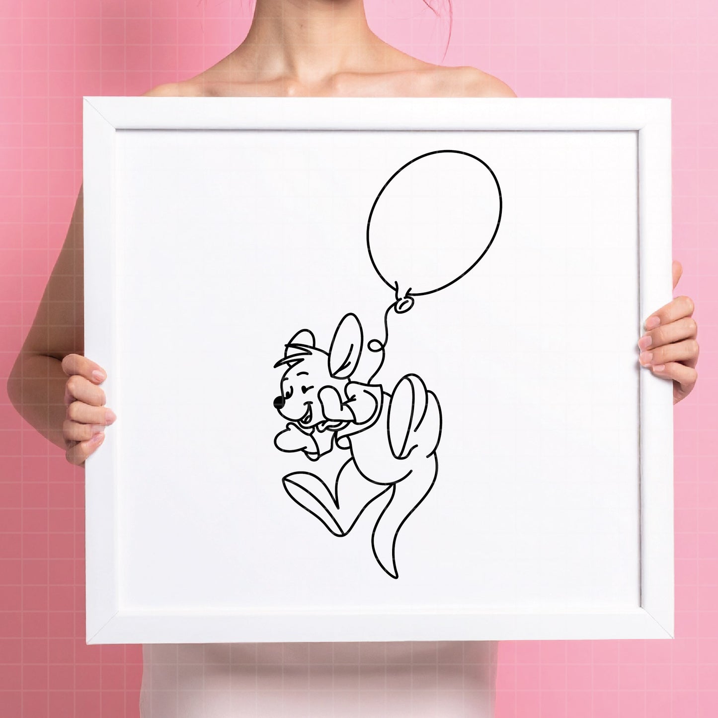 COD4656 - Winnie the pooh rabbit svg, pooh sketch svg, friends svg, pooh birthday svg