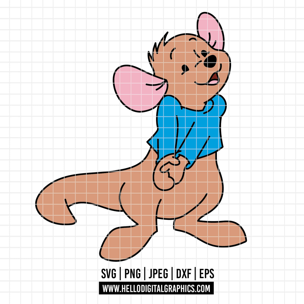 Pooh Hello Rabbit COD4657 - Winnie the pooh rabbit svg, pooh sketch svg, friends svg, po ...