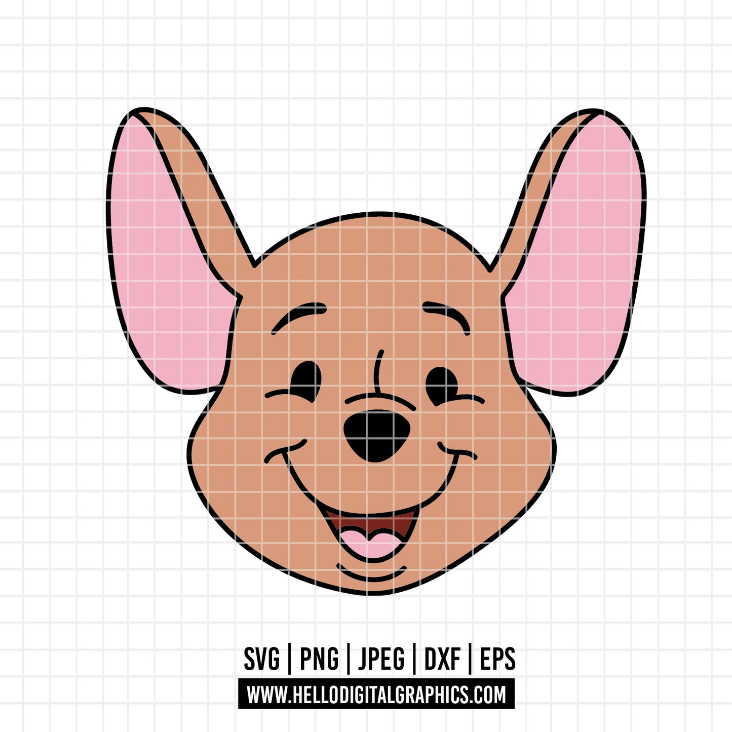 COD4659 - Winnie the pooh rabbit svg, pooh sketch svg, friends svg, pooh birthday svg