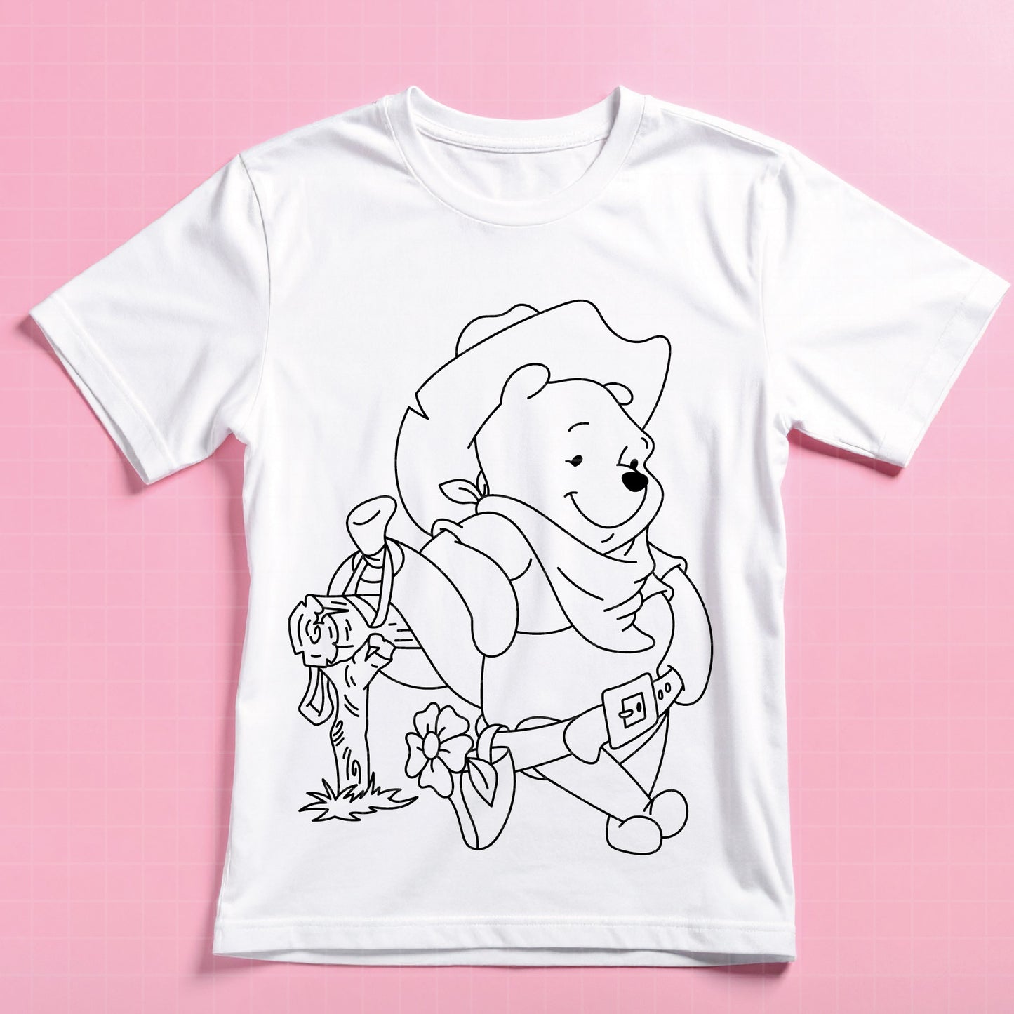 COD4660 - winnie the pooh cowboy svg, pooh svg, friends svg, pooh birthday svg