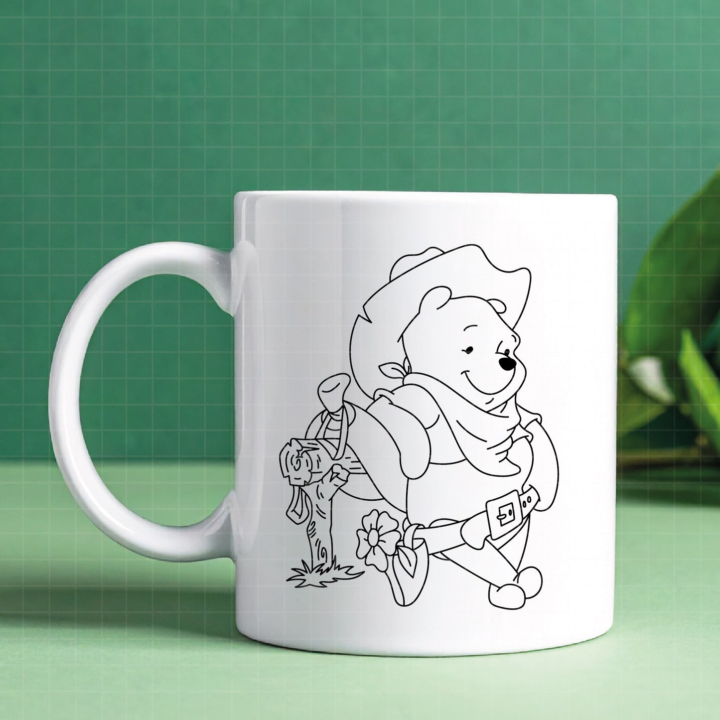 COD4660 - winnie the pooh cowboy svg, pooh svg, friends svg, pooh birthday svg