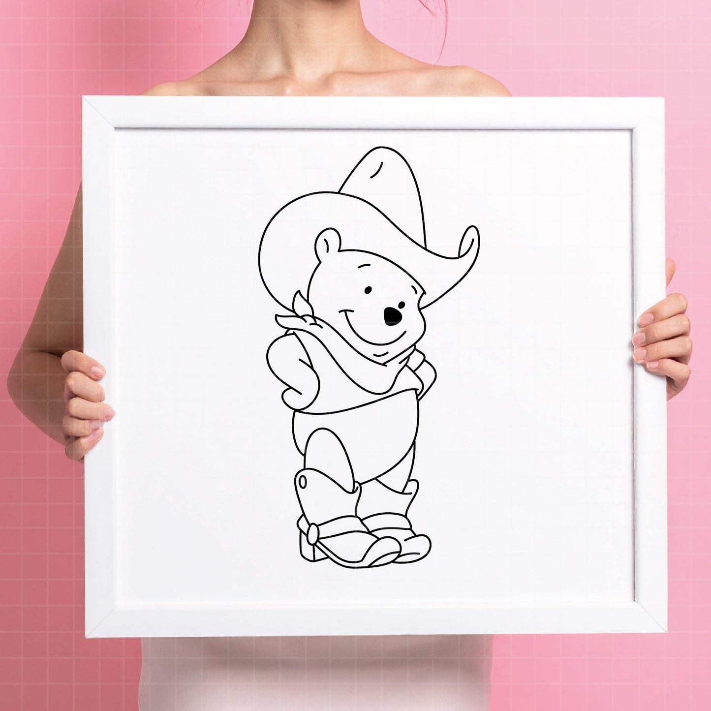 COD4661 - Winnie the pooh cowboy svg, pooh svg, friends svg, pooh birthday svg