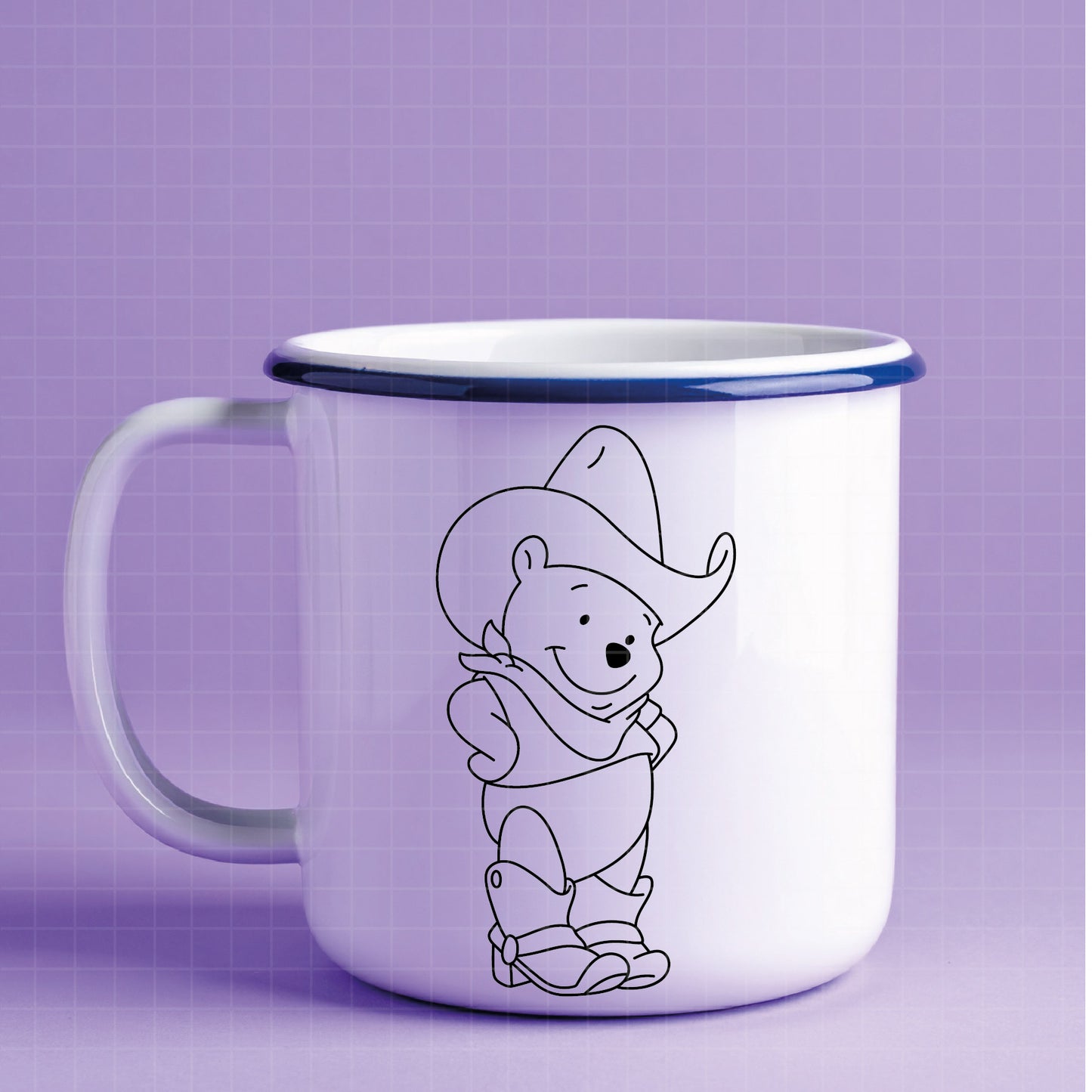 COD4661 - Winnie the pooh cowboy svg, pooh svg, friends svg, pooh birthday svg
