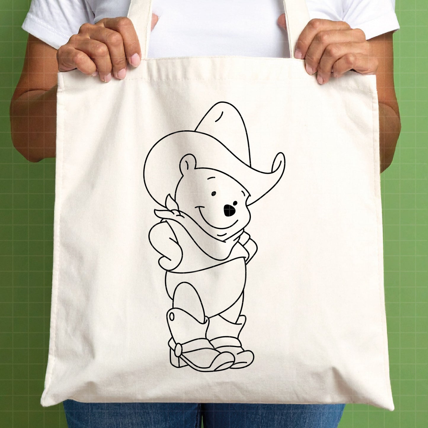 COD4661 - Winnie the pooh cowboy svg, pooh svg, friends svg, pooh birthday svg