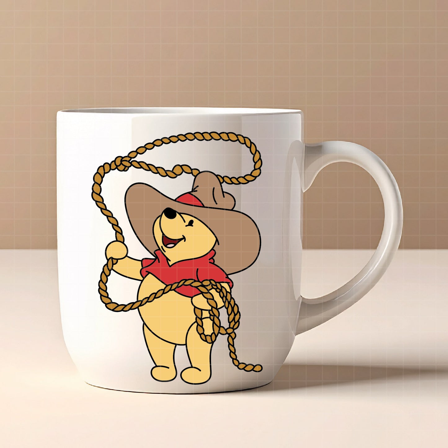 COD4663 - Winnie the pooh cowboy svg, pooh svg, friends svg, pooh birthday svg