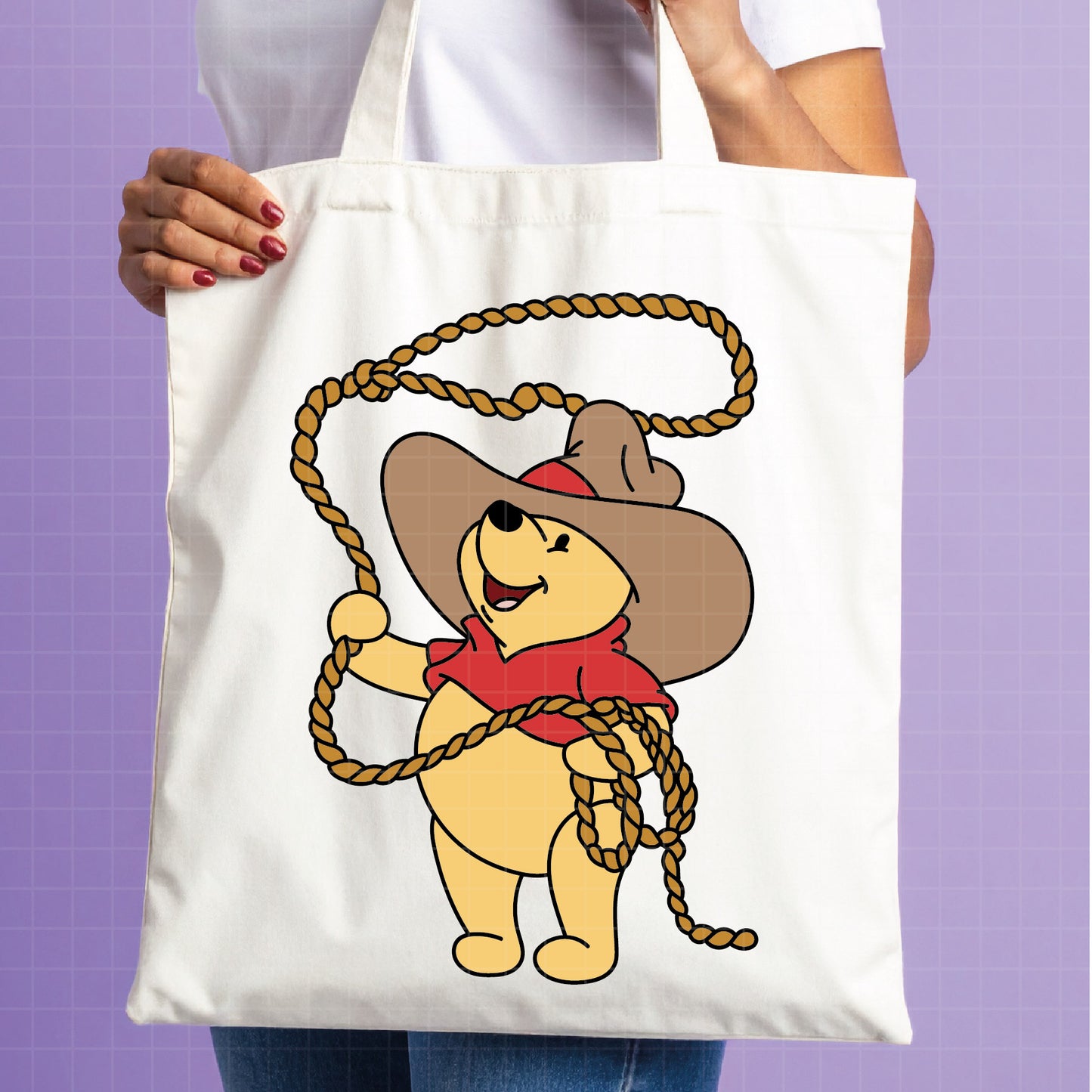 COD4663 - Winnie the pooh cowboy svg, pooh svg, friends svg, pooh birthday svg