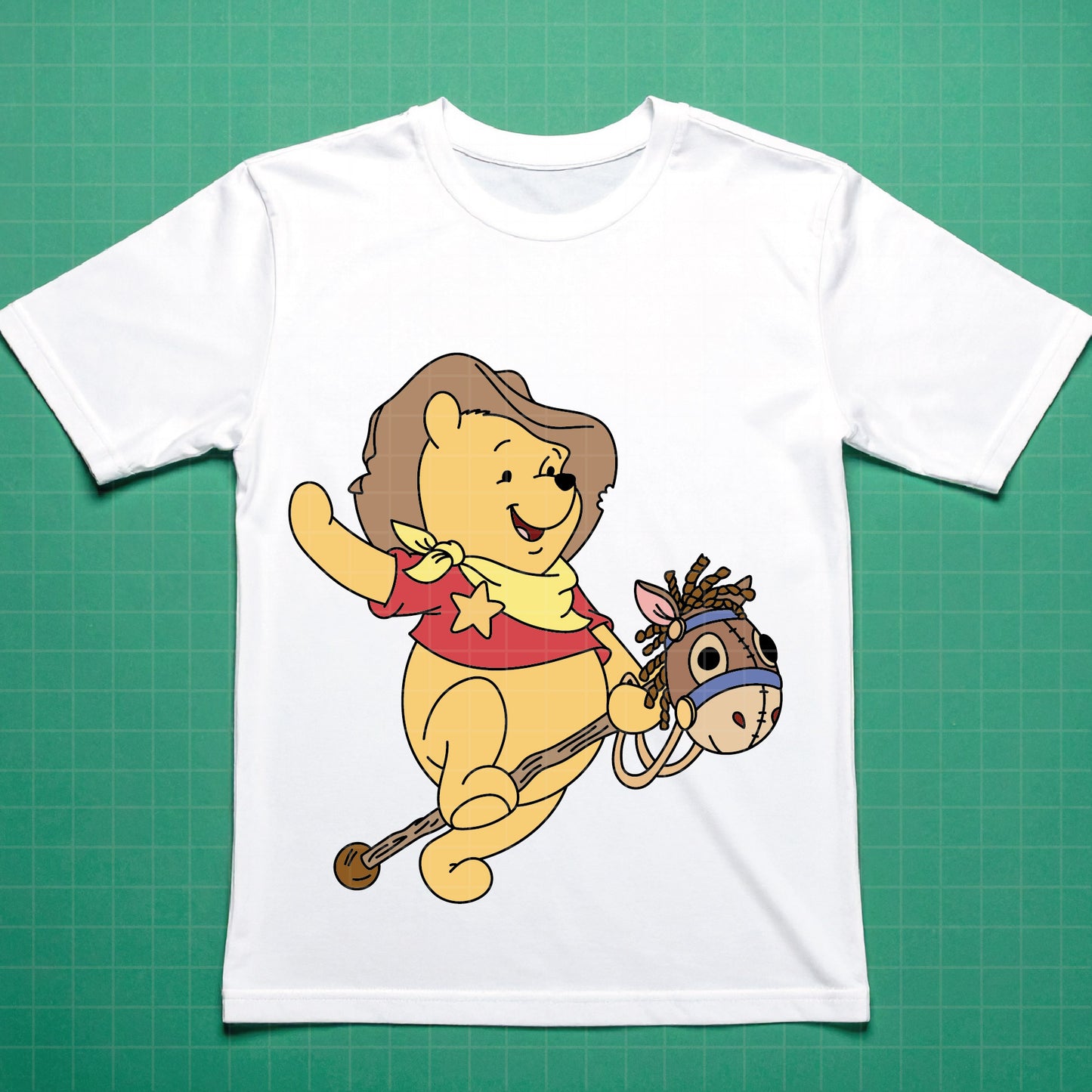 COD4664 - Winnie the pooh cowboy svg, pooh svg, friends svg, pooh birthday svg