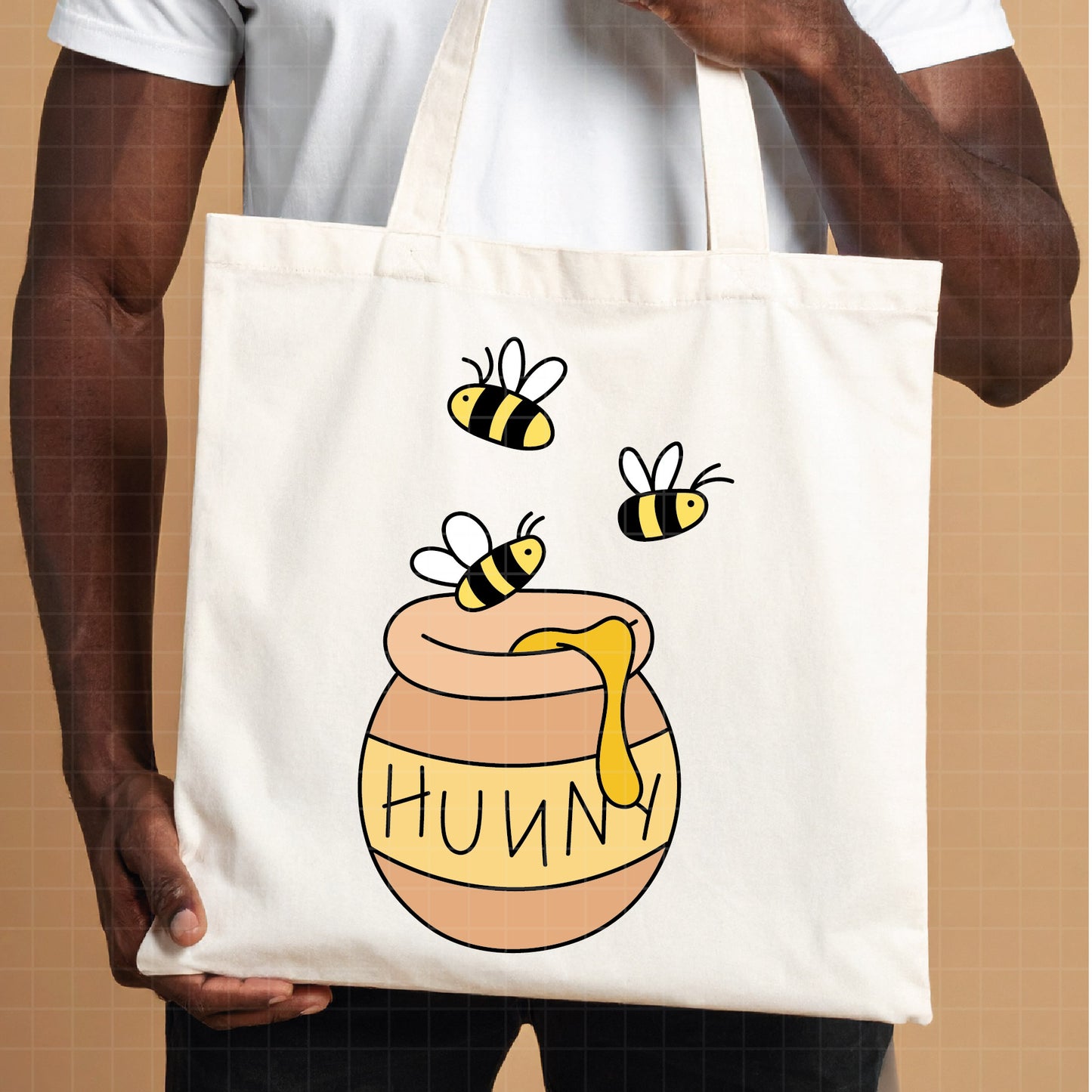 COD4667 - Winnie the Pooh in Bee Mode dtf color pack bundle Svg, Eps, Png, Dxf, Jpeg