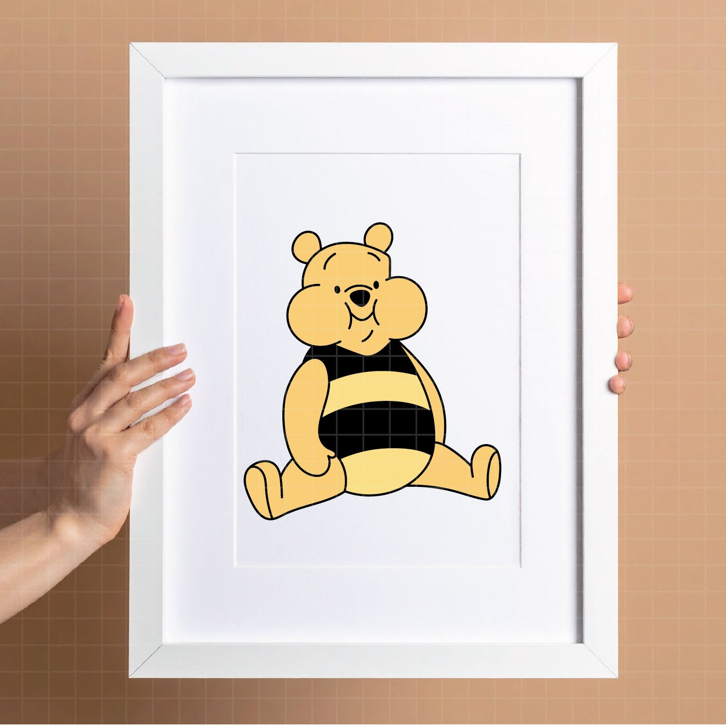 COD4668 - Winnie the Pooh in Bee Mode dtf color pack bundle Svg, Eps, Png, Dxf, Jpeg