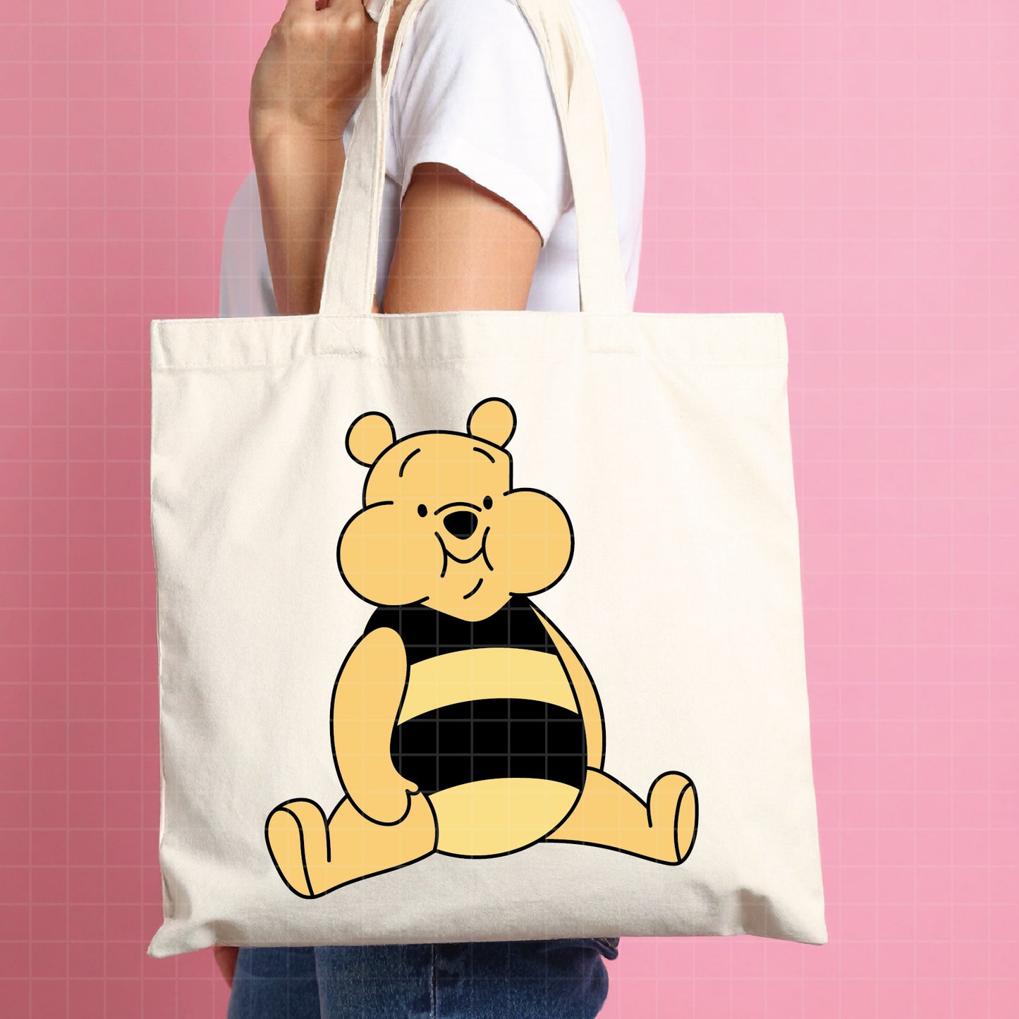COD4668 - Winnie the Pooh in Bee Mode dtf color pack bundle Svg, Eps, Png, Dxf, Jpeg