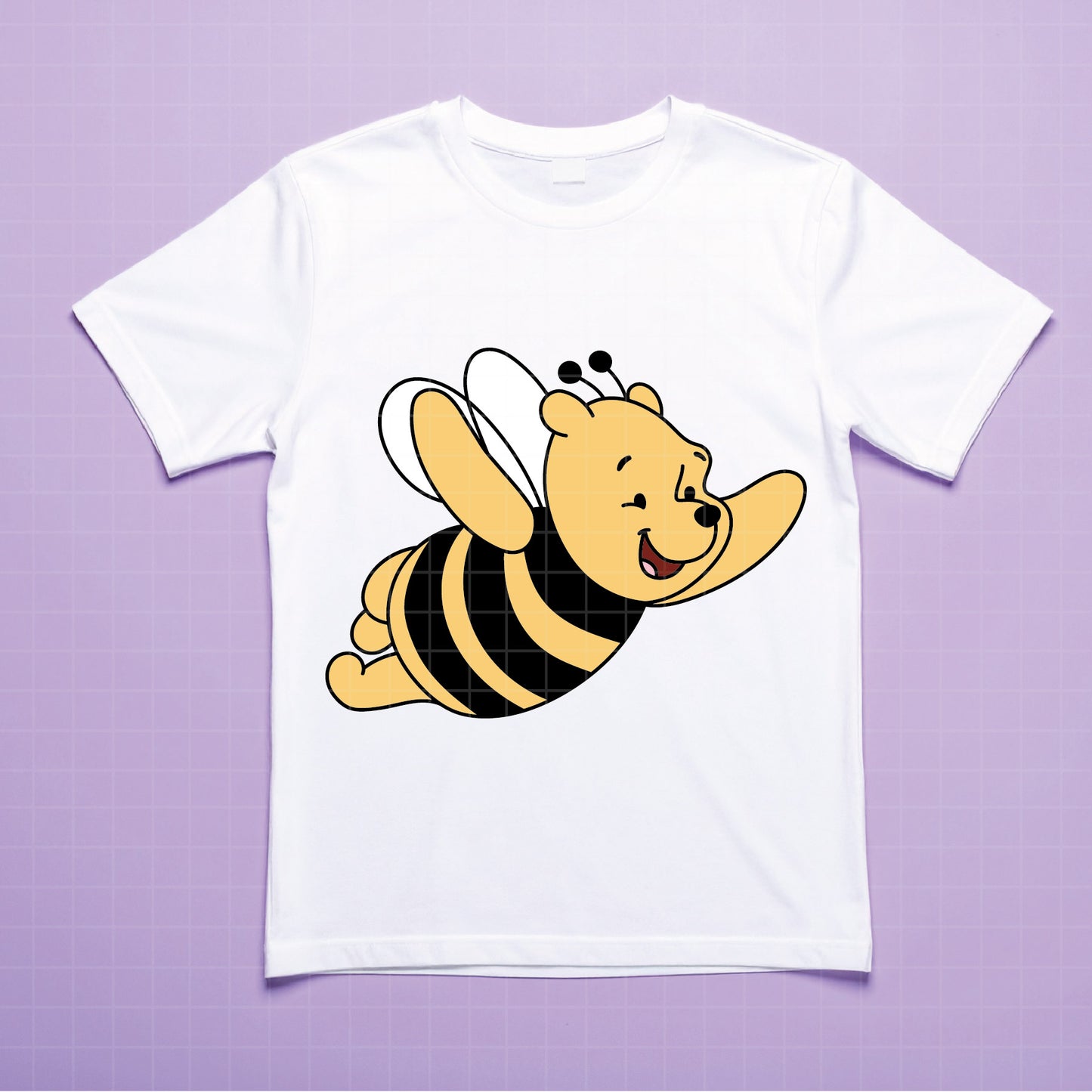 COD4669 - Winnie the Pooh in Bee Mode dtf color pack bundle Svg, Eps, Png, Dxf, Jpeg