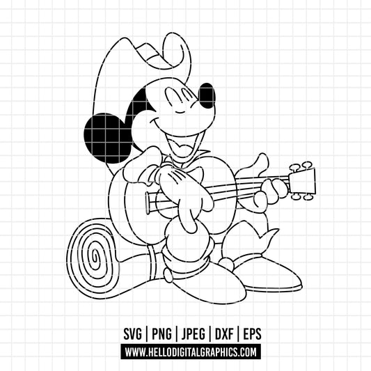 COD4671 - Mickey owboy svg, Disney svg, mickey svg, My First Rodeo clipart