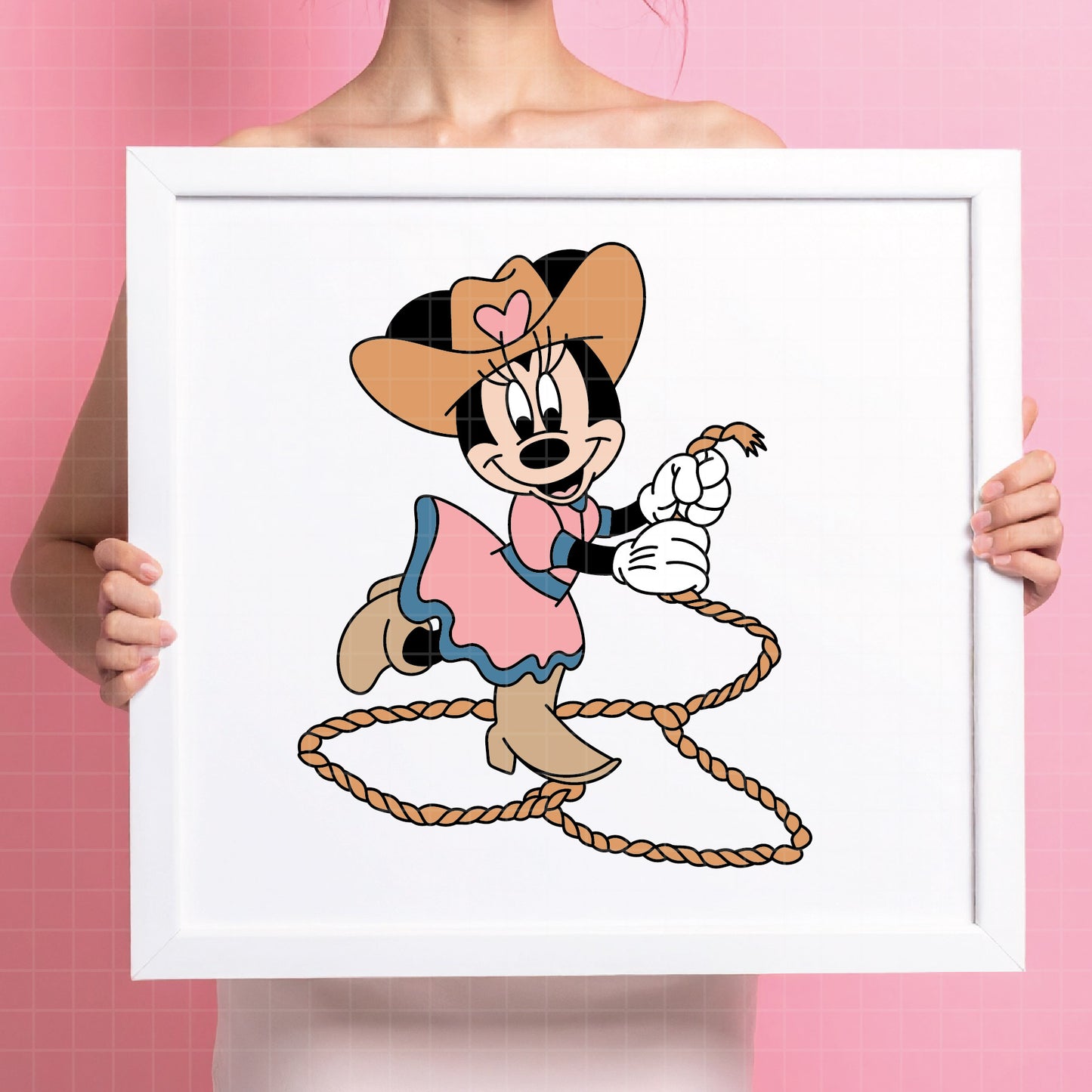 COD4673 - Miinnie cowboy svg, Disney svg,  minnie svg, My First Rodeo clipart