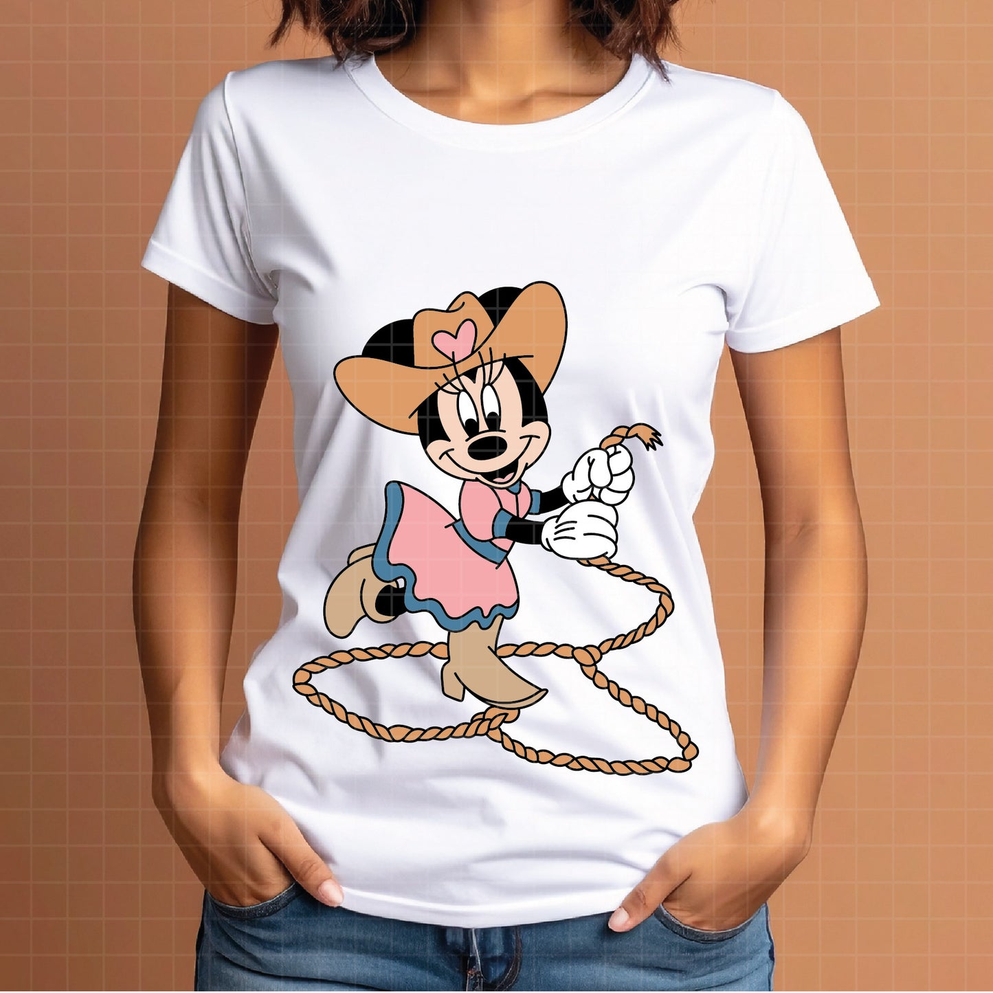 COD4673 - Miinnie cowboy svg, Disney svg,  minnie svg, My First Rodeo clipart