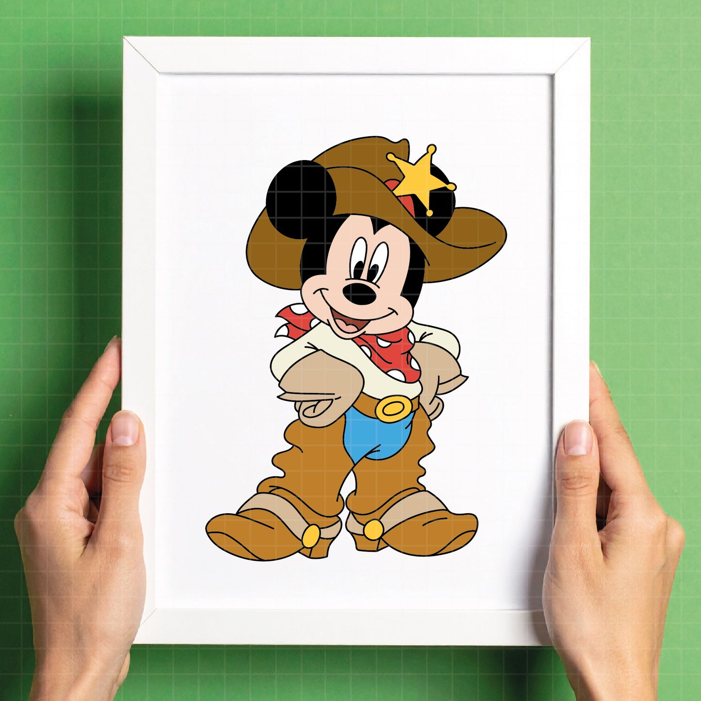 COD4674 - Mickey owboy svg, Disney svg, mickey svg, My First Rodeo clipart