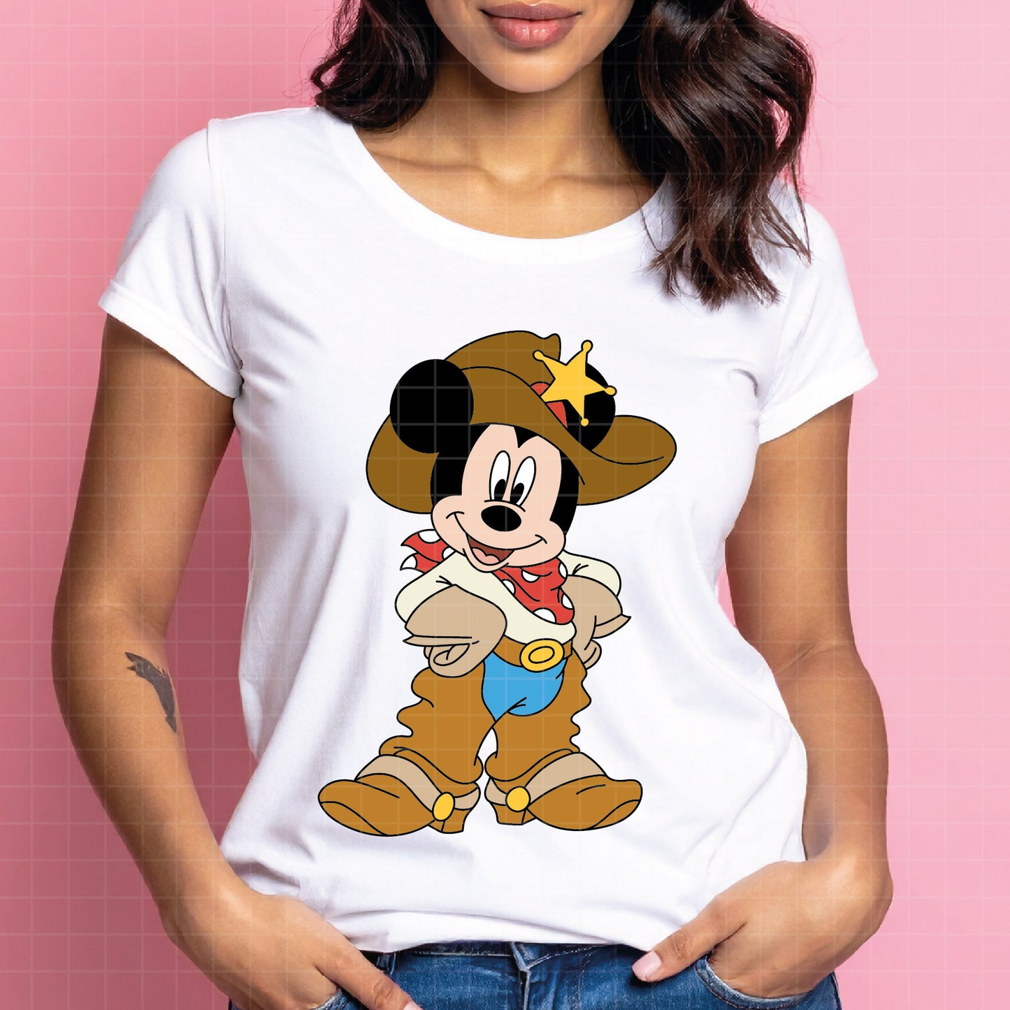 COD4674 - Mickey owboy svg, Disney svg, mickey svg, My First Rodeo clipart