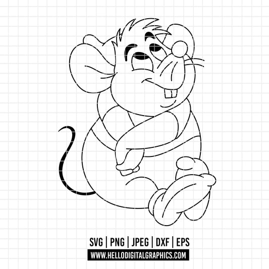 COD4675 - Cinderella svg, Gus gus svg, Princess svg, Princess for Cricut Silhouette