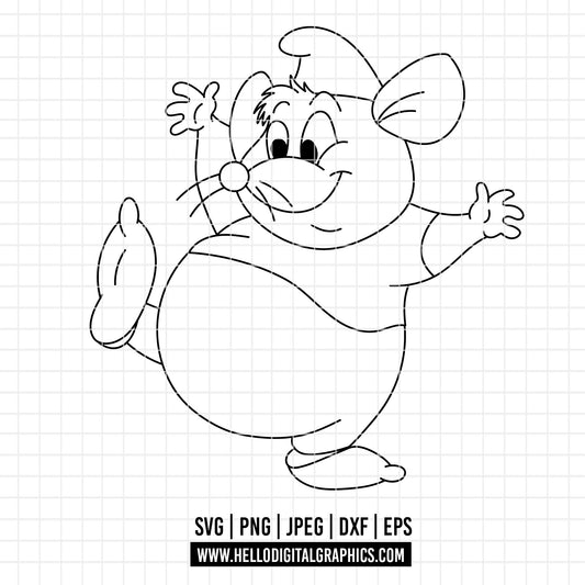 COD4676 - Cinderella svg, Gus gus svg, Princess svg, Princess for Cricut Silhouette