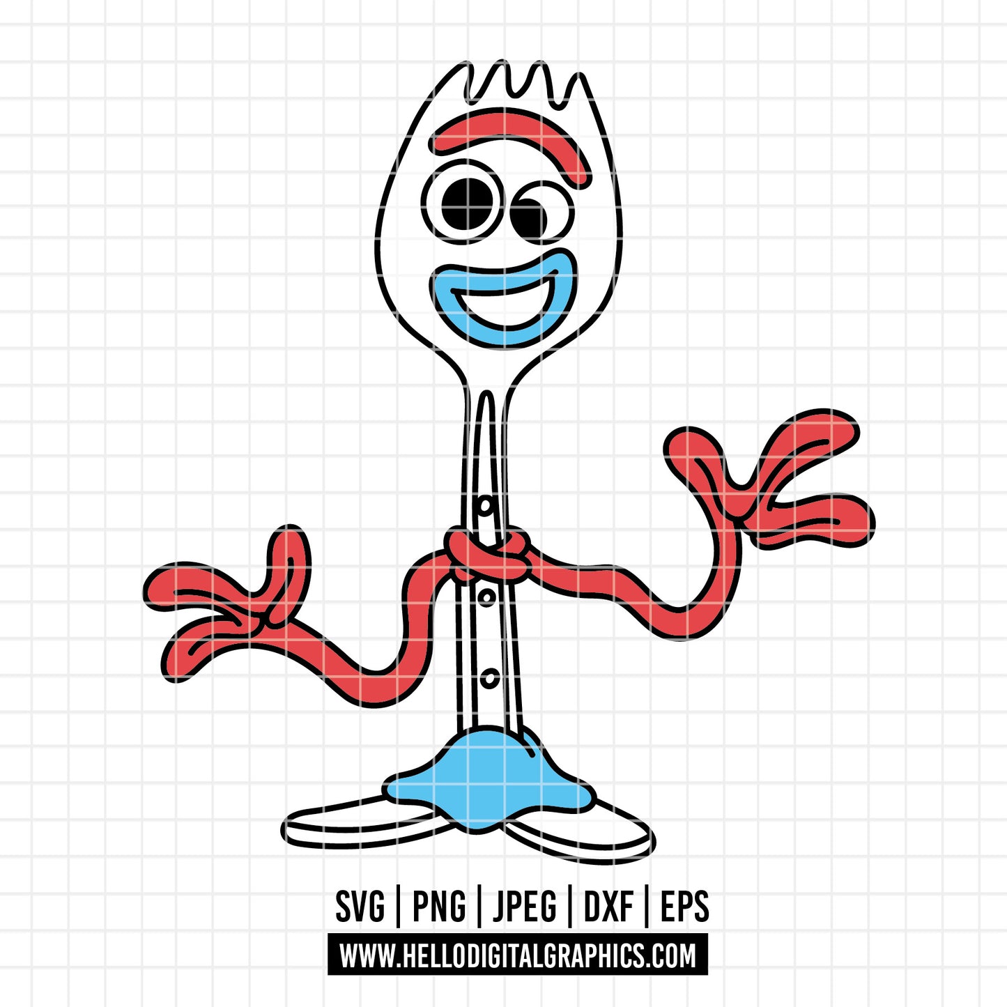 COD4683 - Forky png, Toy Story PNG, Toy Story Clipart, Toy Story SVG