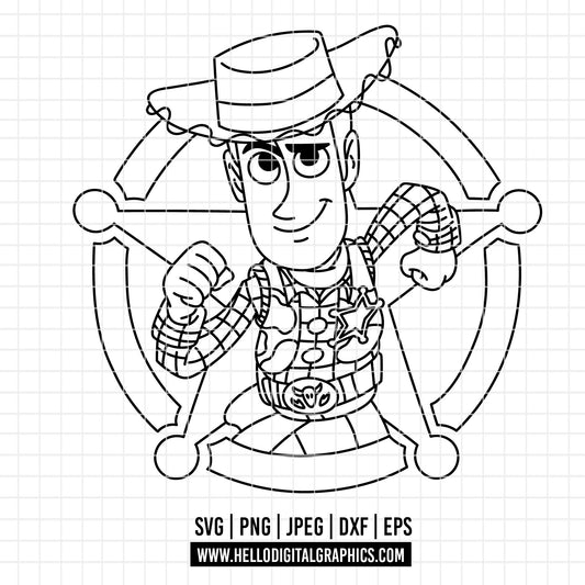 COD4685 - Toy Story PNG, Toy Story Clipart, Toy Story SVG, Buzz Lightyear Woody