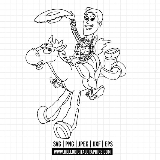 COD4686 - Toy Story PNG, Toy Story Clipart, Toy Story SVG, Buzz Lightyear Woody