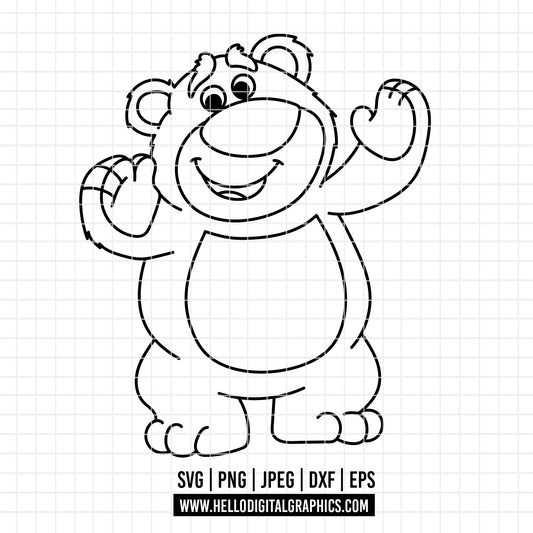 COD4689 - Lotso png, Toy Story PNG, Toy Story Clipart, Toy Story SVG