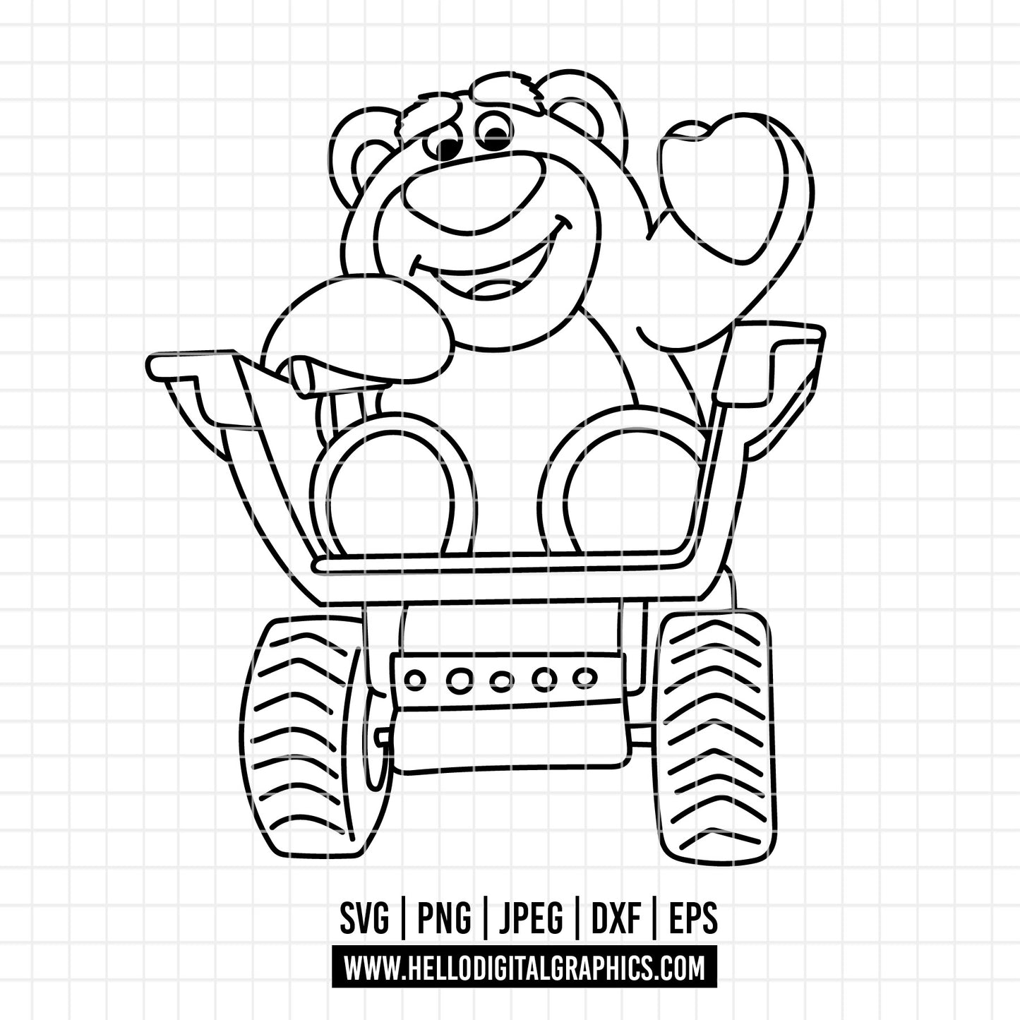 COD4690 - Lotso png, Toy Story PNG, Toy Story Clipart, Toy Story SVG