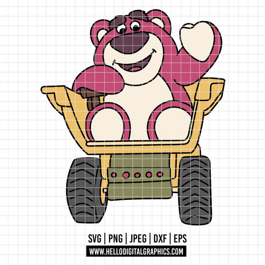 COD4692 - Lotso png, Toy Story PNG, Toy Story Clipart, Toy Story SVG