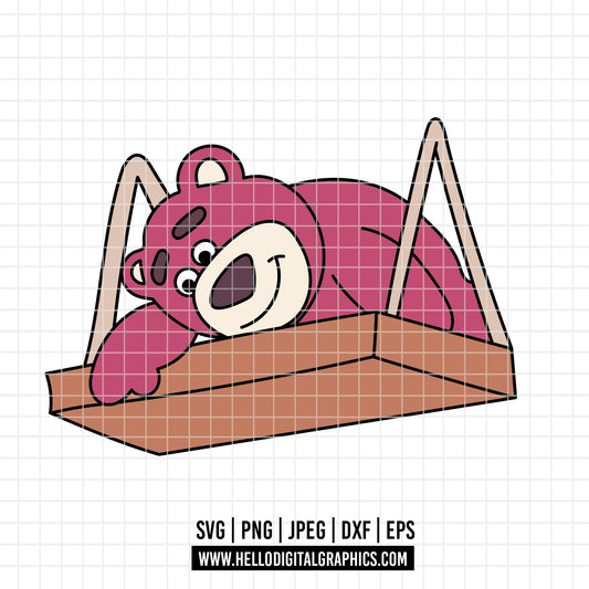 COD4693 - Lotso png, Toy Story PNG, Toy Story Clipart, Toy Story SVG