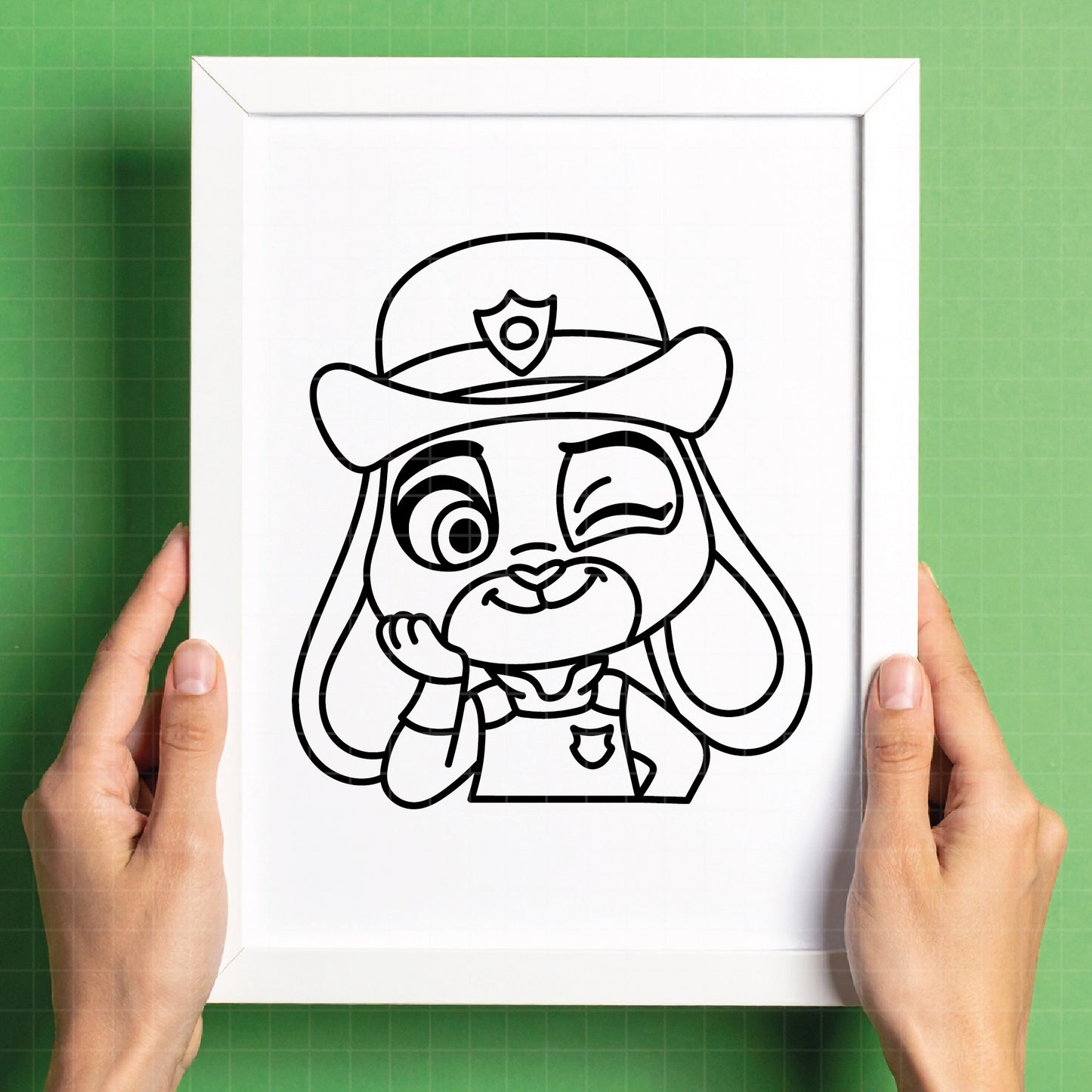 COD4699 - Judy svg, Zootopia SVG, Zootopia PNG, EPS -Judith png, Outline clipart vector
