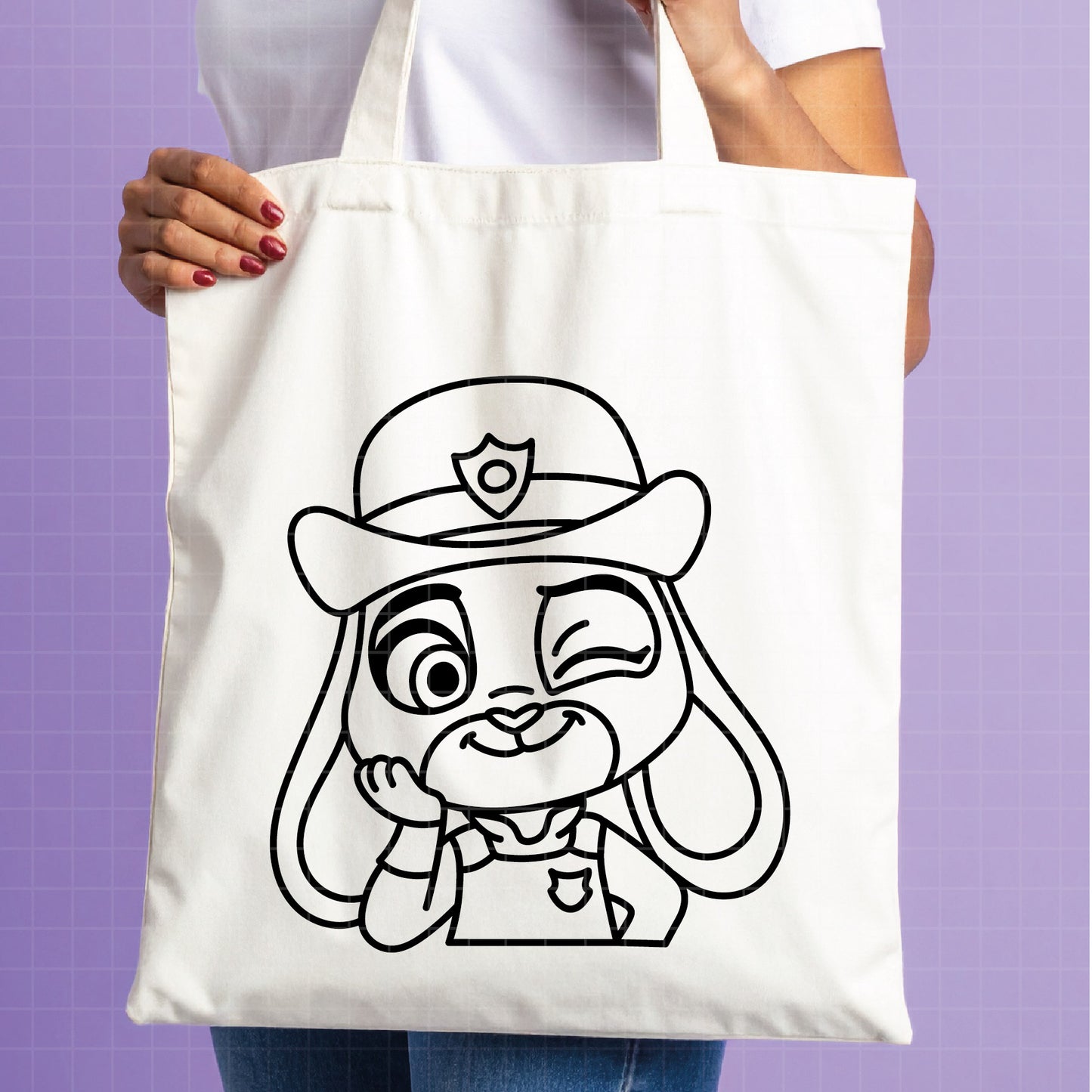 COD4699 - Judy svg, Zootopia SVG, Zootopia PNG, EPS -Judith png, Outline clipart vector