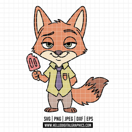 COD4703 - Judy svg, Zootopia SVG, Zootopia PNG, EPS -Judith png, Outline clipart vector