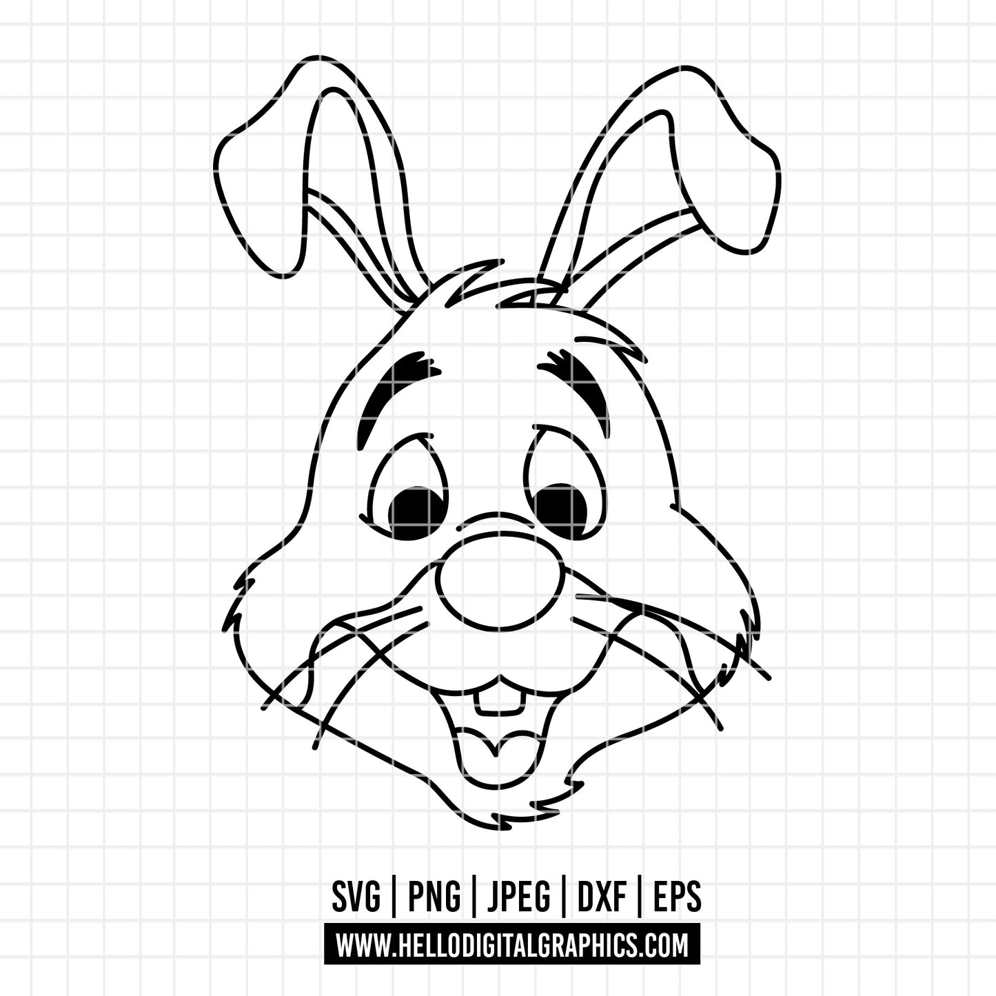 COD4704 - Winnie the pooh rabbit svg, pooh sketch svg, friends svg, pooh birthday svg