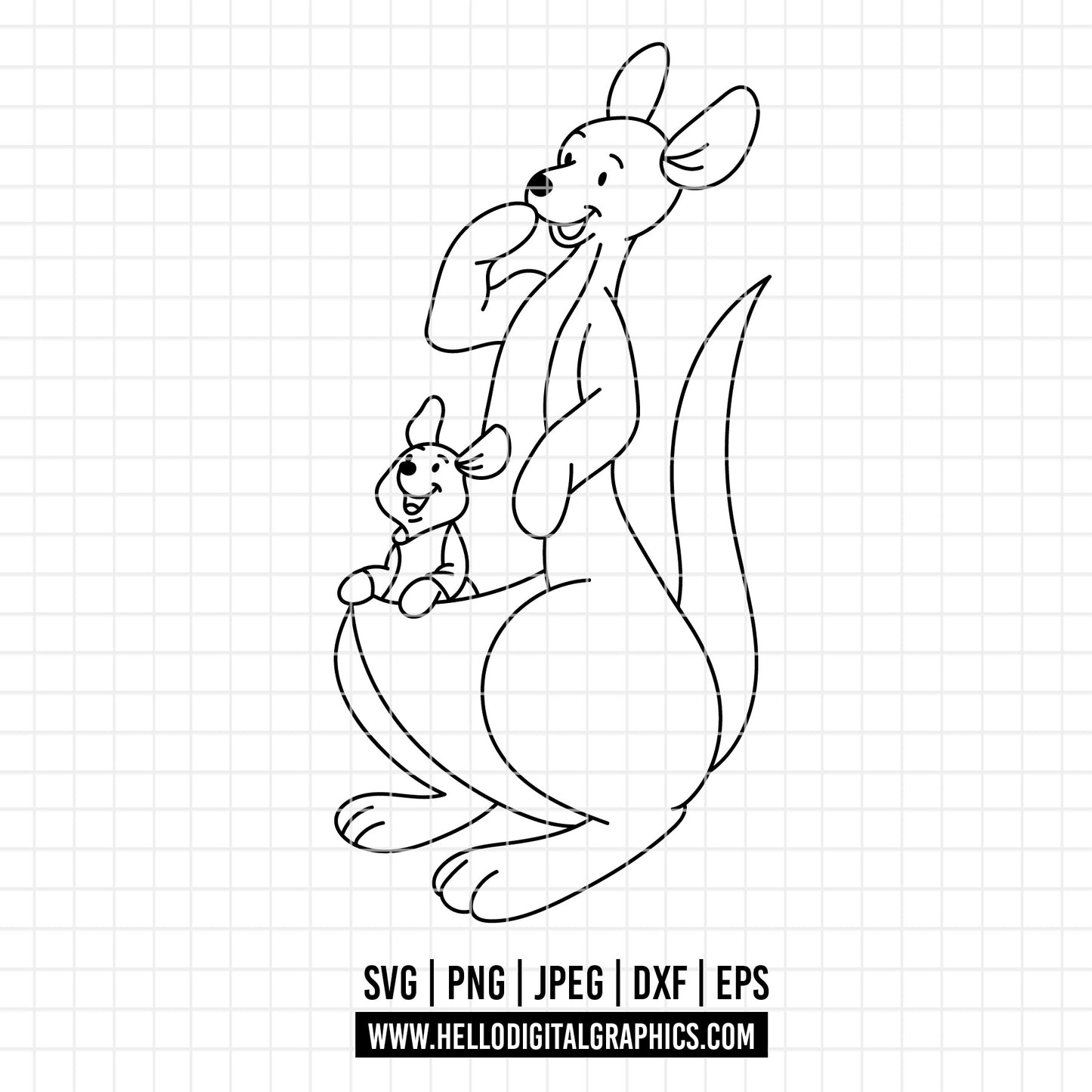 COD4710 - Winnie the pooh rabbit svg, pooh sketch svg, friends svg, pooh birthday svg