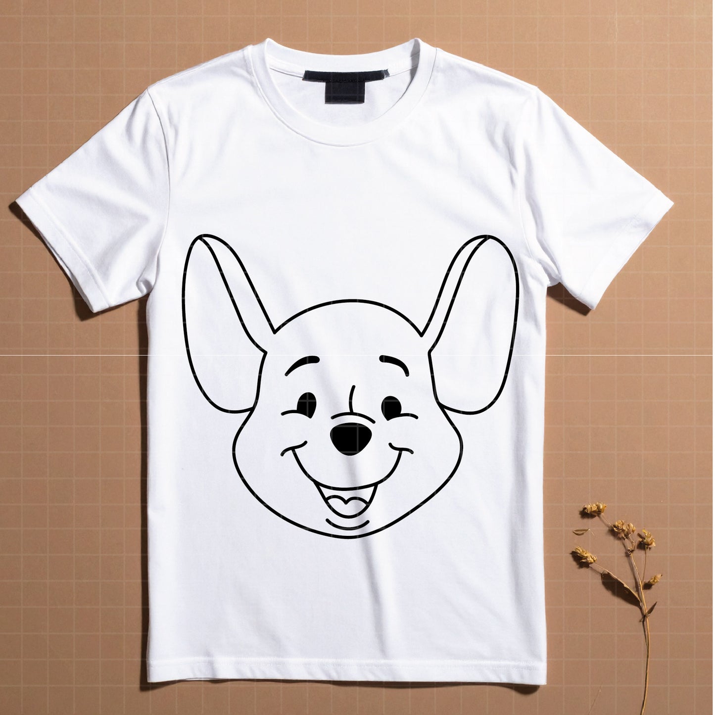 COD4711 - Winnie the pooh rabbit svg, pooh sketch svg, friends svg, pooh birthday svg